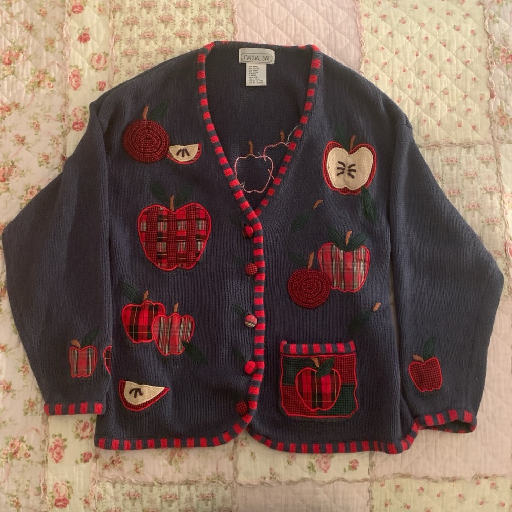 Vintage Mandal Bay apple cardigan
